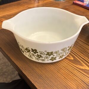 Pyrex White Mixing Bowl Crazy Daisy 1 1/2 Quarts
